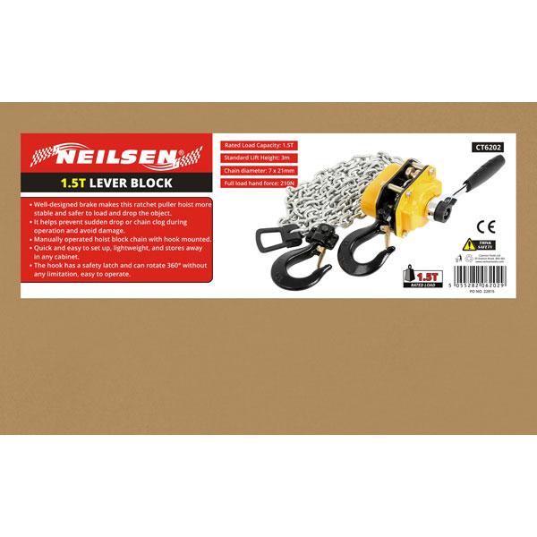 CT6202 - 1.5Ton Lever Blocks 3 Meter