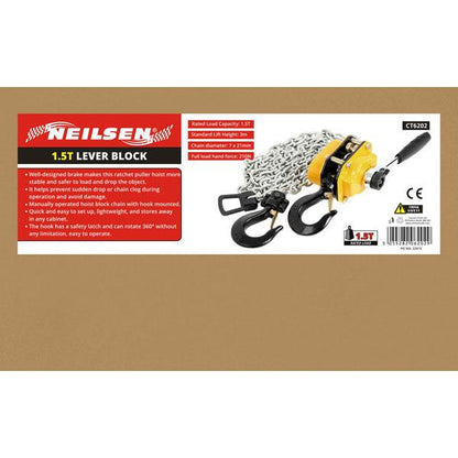 CT6202 - 1.5Ton Lever Blocks 3 Meter