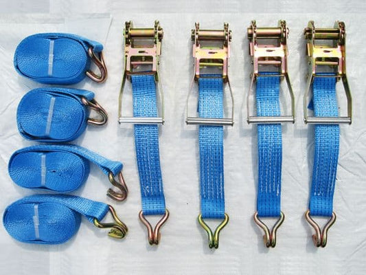 RL505T20- Tie Down Ratchet Straps 5T 50MM 20M X4
