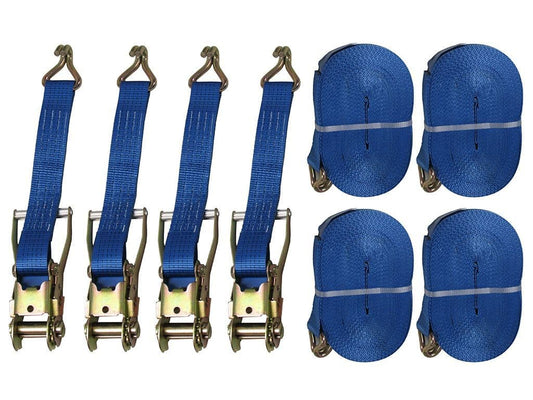 RL505T25/4 - Tie Down Ratchet Straps 5T 50MM 25M X4