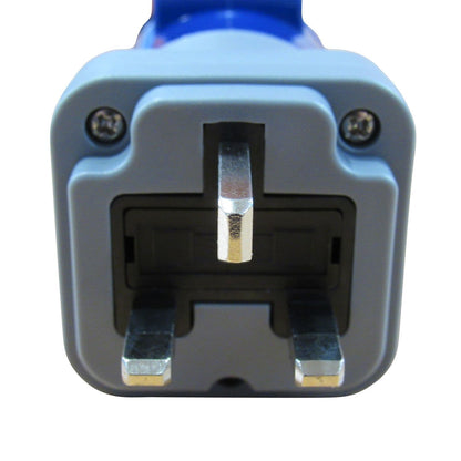 ZZNZ3PSB - UK Plug to CEE Socket Adapter - Coupler Caravan Camping Site